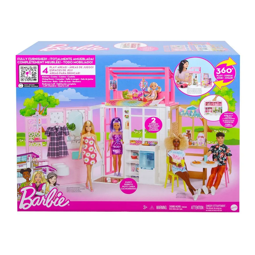 Дом Barbie с мебелью и аксессуарами