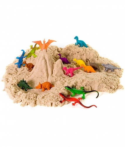 Игрушка в наборе ТМ &quot;Волшебный песок&quot;, в комплекте с фигурками (15 шт), песочный, 2 кг