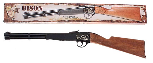 Ружьё игрушечное Bison Gewehr Western с 13-зарядными пистонами